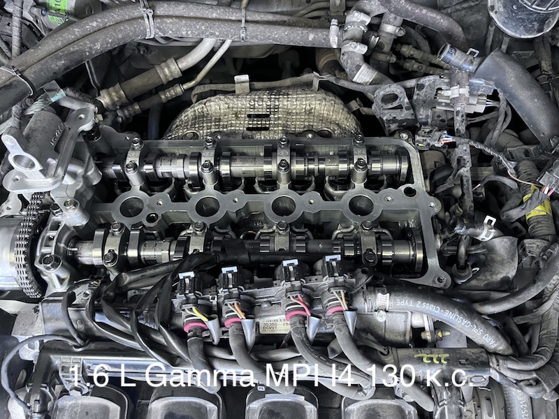 1.6 L Gamma MPI I4 130 к.с. Kia Cerato 3/Kia K3 (2012-2018) 1.6 L регулювання клапанів