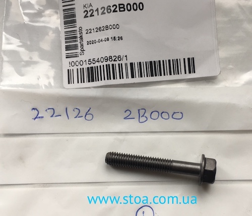 Болт крышки распредвала 221262B000