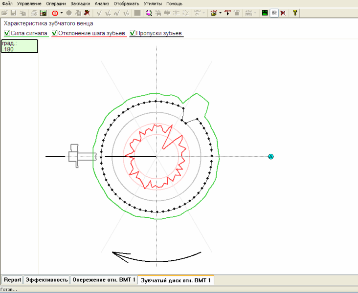 Схема по датчику коленвала график датчика коленвала, Заз 1102 инж